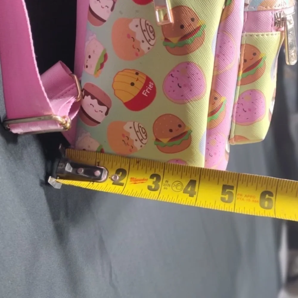 Squishmallows Pastel Kids Backpack with Pink Straps pre owned Exellent condition
